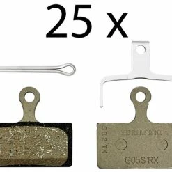 Shimano G05S-RX Plaquettes De Disque En Résine (emballage De 25 Pièces)