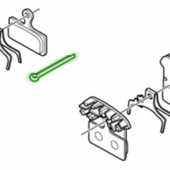 Shimano Goupille De Sécurité Pour Plaquettes De Frein Disc -Freins Soldes Boutique Shimano Sicherungssplint fur Bremsbelage Y8DB06100 a