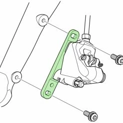 Shimano Adaptateur De Montage à Plat Pour Rotor Avant De 140/160mm -Freins Soldes Boutique Shimano Adapter Flat Mount VR auf Flat Mount 140 160mm Y8N230000 c
