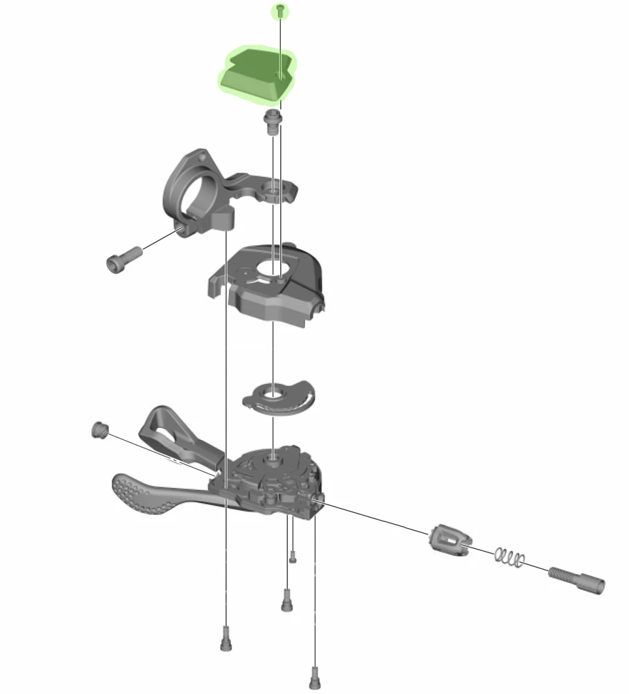 Shimano Couverture Pour SL-M8000 Sans Indicateur De Vitesse à Gauche 4 Shimano Couverture Pour SL-M8000 Sans Indicateur De Vitesse à Gauche – Image 2