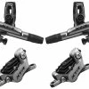 Shimano Kit De Freins à Disque XTR BR-M9120 -Freins Soldes Boutique Shimano XTR BR M9120 4 Kolben Scheibenbremsen Set