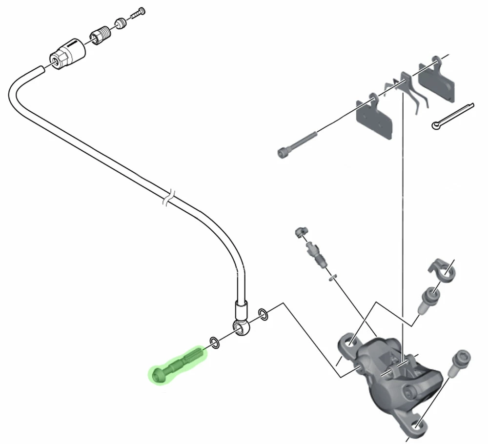 Shimano Vis De Conduite De Frein Pour SM-BH90-SB 4 Shimano Vis De Conduite De Frein Pour SM-BH90-SB – Image 2