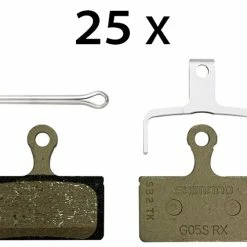 Shimano G05S-RX Plaquettes De Disque En Résine (emballage De 25 Pièces)